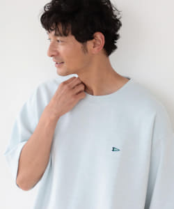 ▲B:MING by BEAMS / ダブルフェイス ワッペン クルーネックTシャツ