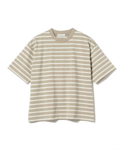 ▲【アウトレット】B:MING by BEAMS / ビックシルエット ボーダー 5分袖Tシャツ
