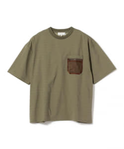 ▲B:MING by BEAMS / クールファブリック メッシュポケット Tシャツ(ビッグフィット)