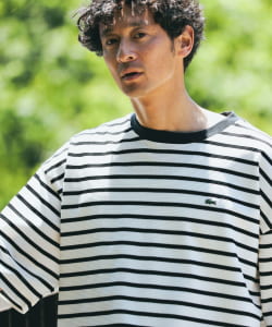 LACOSTE for B:MING by BEAMS / 別注 カノコ ボーダーTシャツ