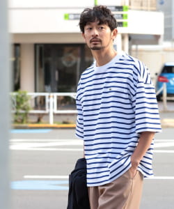 LACOSTE for B:MING by BEAMS / 別注 カノコ ボーダーTシャツ