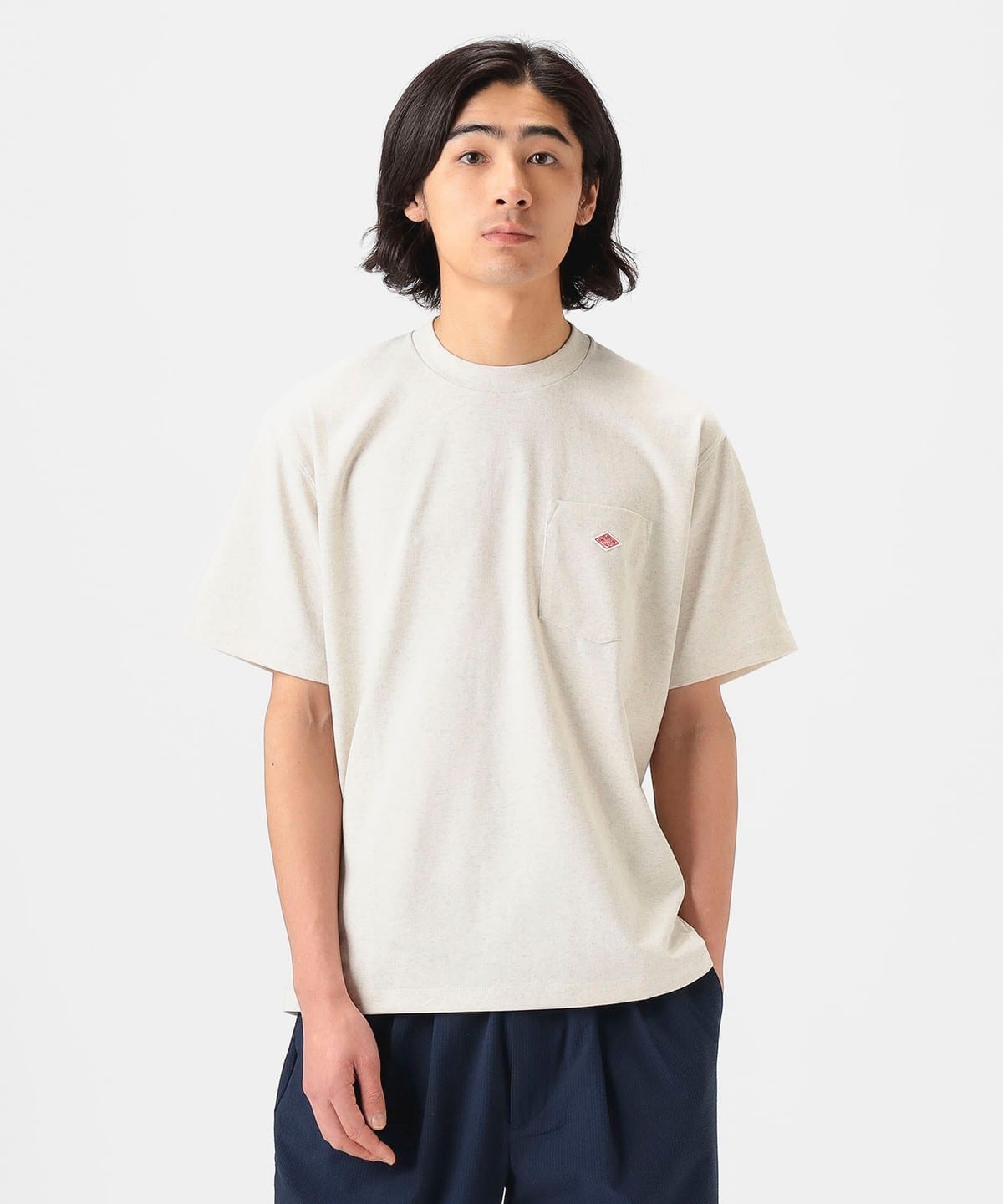 DANTON ダントン / POCKET T-SHIRT Tシャツ・カットソー MEN HEATHER IVORY L DANTON ダントン / POCKET T-SHIRT Tシャツ・カットソー MEN HEATHER IVORY L