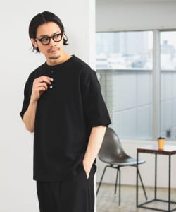 【UNISEX】B:MING by BEAMS / 男裝 重磅 三釦 亨利領 短袖 上衣