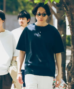 【WEB限定/UNISEX】B:MING by BEAMS / ヘビーウェイト 3ボタン ヘンリーネック Tシャツ