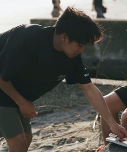 MALIBU SHIRTS x B:MING by BEAMS / 別注 ランド アンド ウォーター スリーブプリントTシャツ(セットアップ対応)