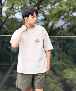 ▲  サガラ刺繍 クルーネック Tシャツ