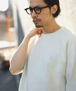 B:MING by BEAMS / 男裝 雙面織 貼標 圓領 短袖 T恤