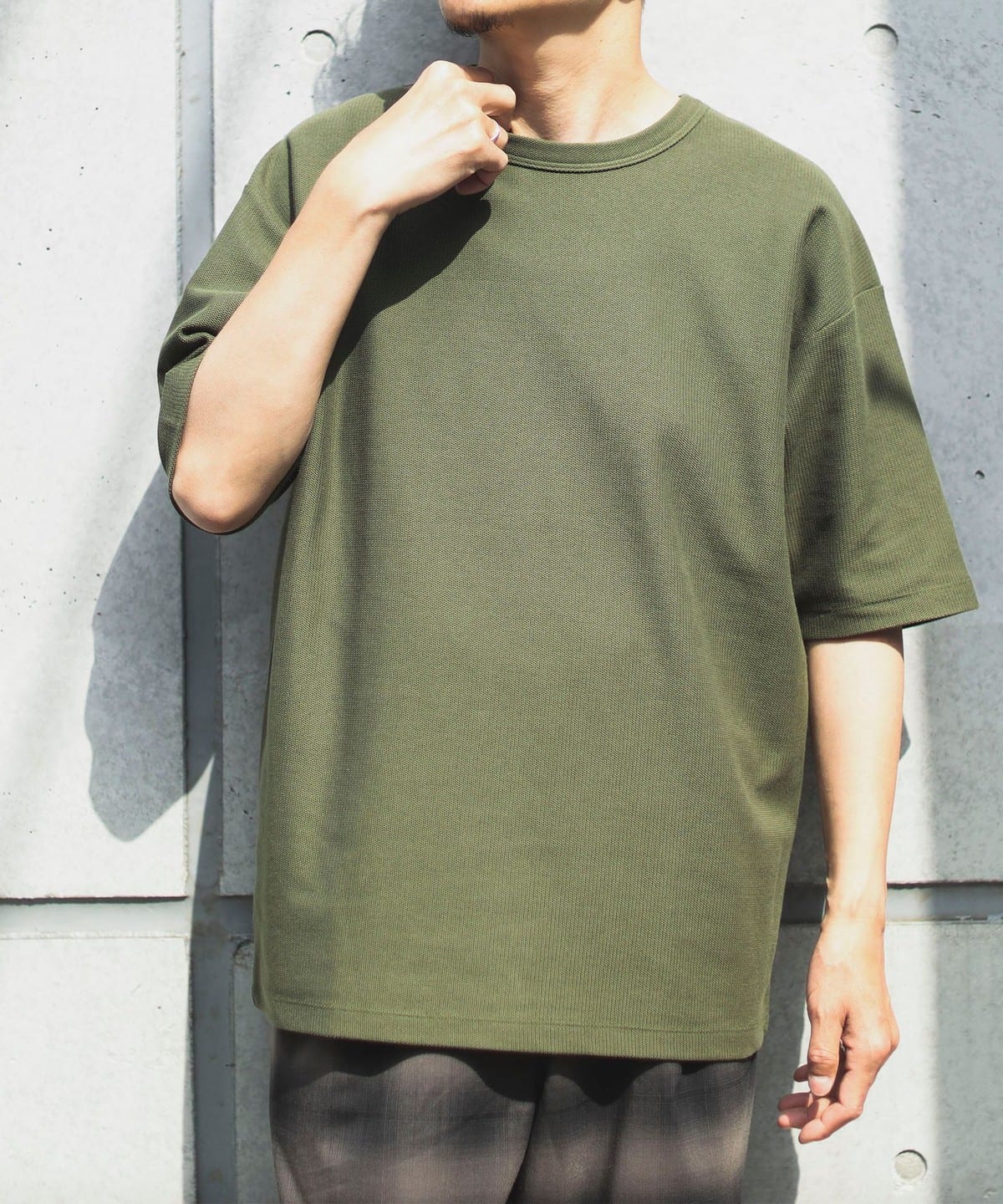 B:MING by BEAMS ビーミング by ビームス / サカリバ ドロップショルダー Tシャツ Tシャツ・カットソー MEN OLIVE S B:MING by BEAMS ビーミング by ビームス / サカリバ ドロップショルダー Tシャツ Tシャツ・カットソー MEN OLIVE S
