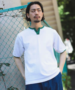 WALLA WALLA SPORT / スプリットネック リンガー Tシャツ
