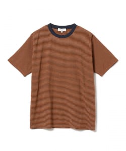 B:MING by BEAMS / 男裝 滾邊 橫條紋 短袖 T恤