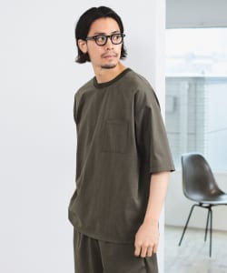 B:MING by BEAMS / 男裝 彈性 網眼布 素色 口袋 T恤