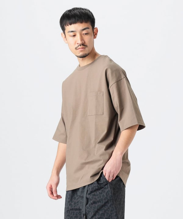 BRENT 幾何学模様 ベージュシャツ 14-1/2 BRENT 幾何学模様 ベージュシャツ 14-1/2 着物シャツ 茶色がかっ
