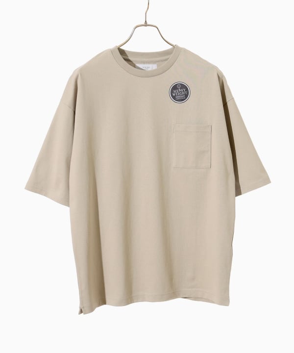 BRENT 幾何学模様 ベージュシャツ 14-1/2 marka / マーカ / ORGANIC GIZA 80/2 KNIT REGULAR FIT Tee | B