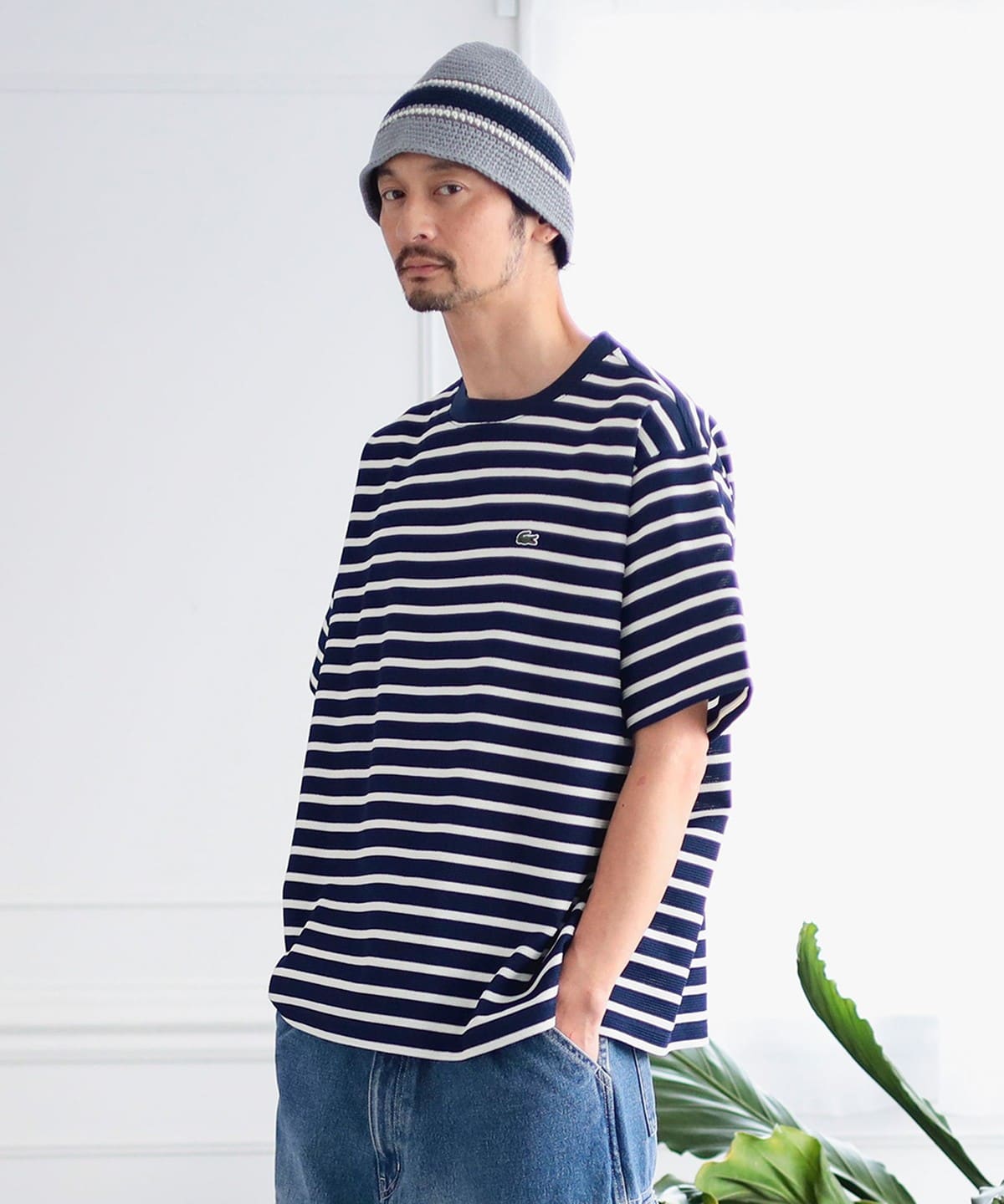 【別注】LACOSTE ラコステ / カノコ ボーダー ショートスリーブ Tシャツ Tシャツ・カットソー MEN NAVY BORDER 1 【別注】LACOSTE ラコステ / カノコ ボーダー ショートスリーブ Tシャツ Tシャツ・カットソー MEN NAVY BORDER 1