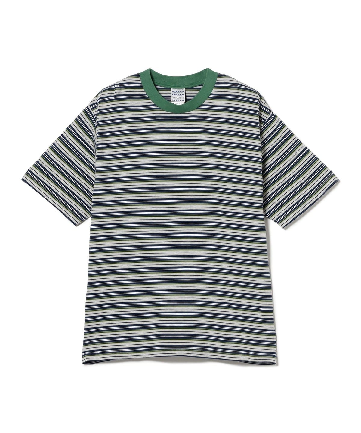 WALLA WALLA SPORT ワラワラスポーツ / Short Sleeve Stripe T-Shirt Tシャツ・カットソー MEN H. Grey/Navy L WALLA WALLA SPORT ワラワラスポーツ / Short Sleeve Stripe T-Shirt Tシャツ・カットソー MEN H. Grey/Navy L