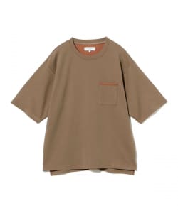 ダブルフェイス クルーネック ポケット Tシャツ