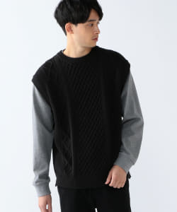 ▲B:MING by BEAMS / アラン編み ドロップショルダー ニットベスト 20
