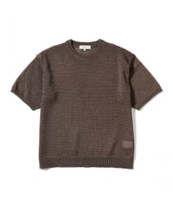 ▲B:MING by BEAMS / メッシュライク カノコ クルーネック Tシャツ