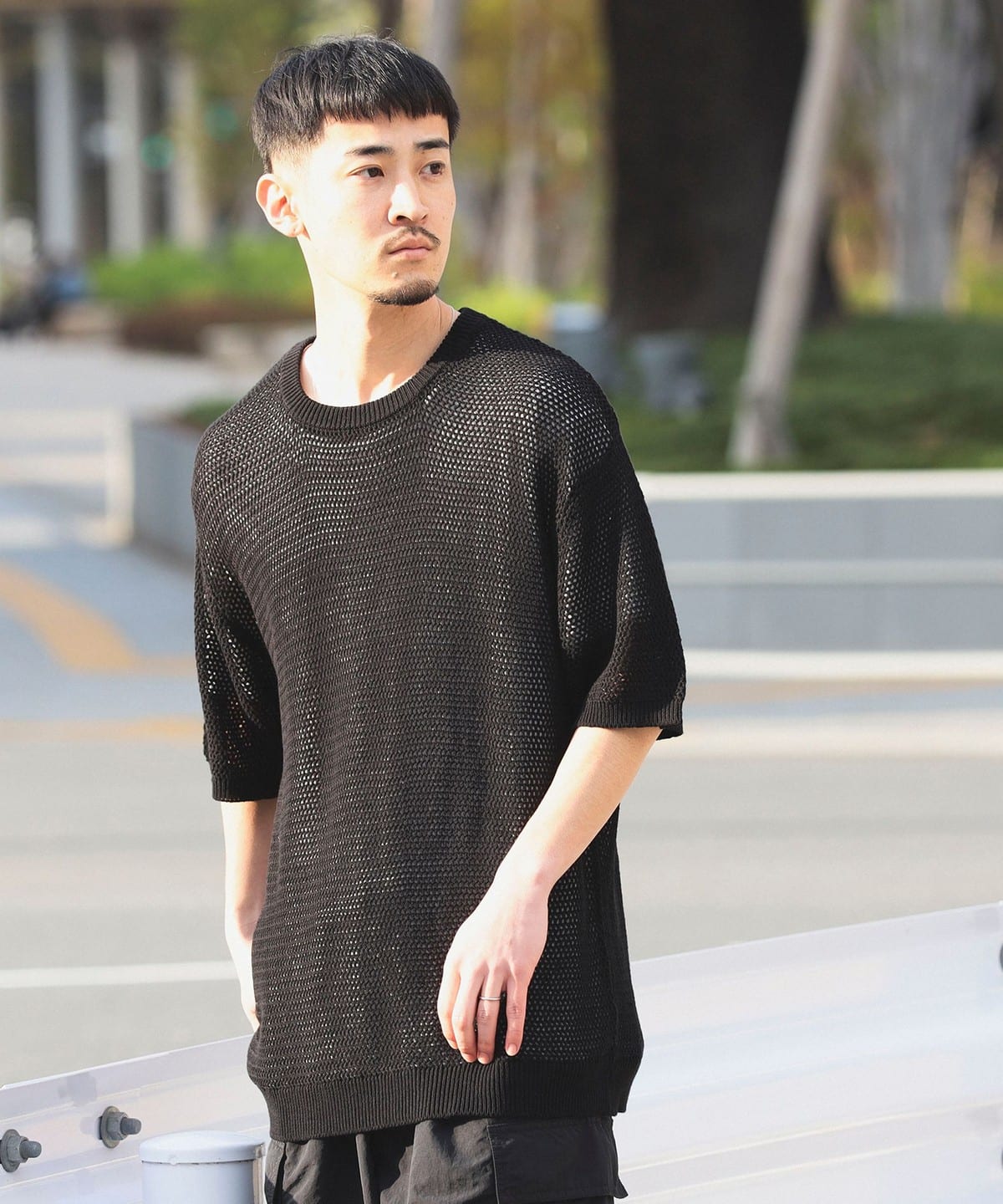 BEAMS メッシュTシャツ Sサイズ B:MING by BEAMS（ビーミング by ビームス）メッシュ クルー