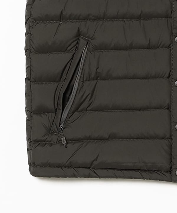 美品＞DANTON インナーダウンクルーネックベスト 38サイズ ブラック