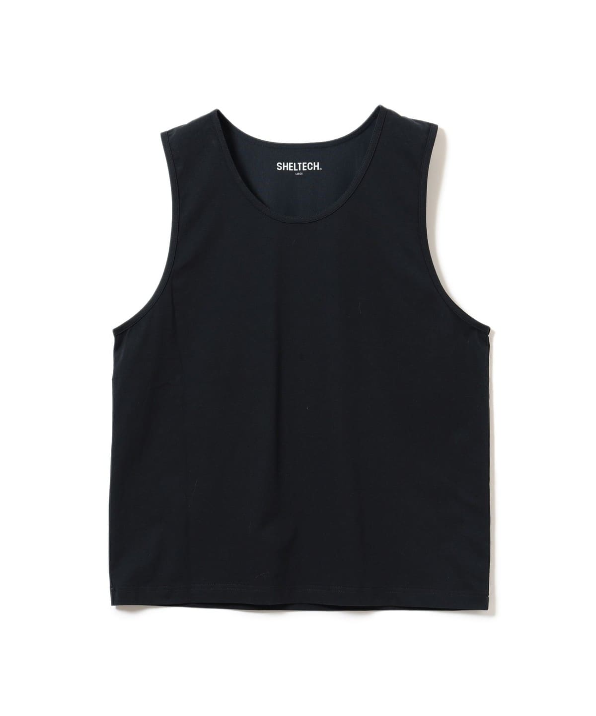【別注】SHELTECH / 接触冷感 吸水速乾 UVカット タンクトップ Tシャツ・カットソー MEN BLACK L 【別注】SHELTECH / 接触冷感 吸水速乾 UVカット タンクトップ Tシャツ・カットソー MEN BLACK L