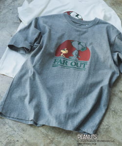 ▲B:MING by BEAMS / PEANUTS FAR OUT プリント Tシャツ(キッズ展開あり)