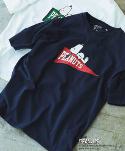 ▲B:MING by BEAMS / PEANUTS | FLAG プリント Tシャツ