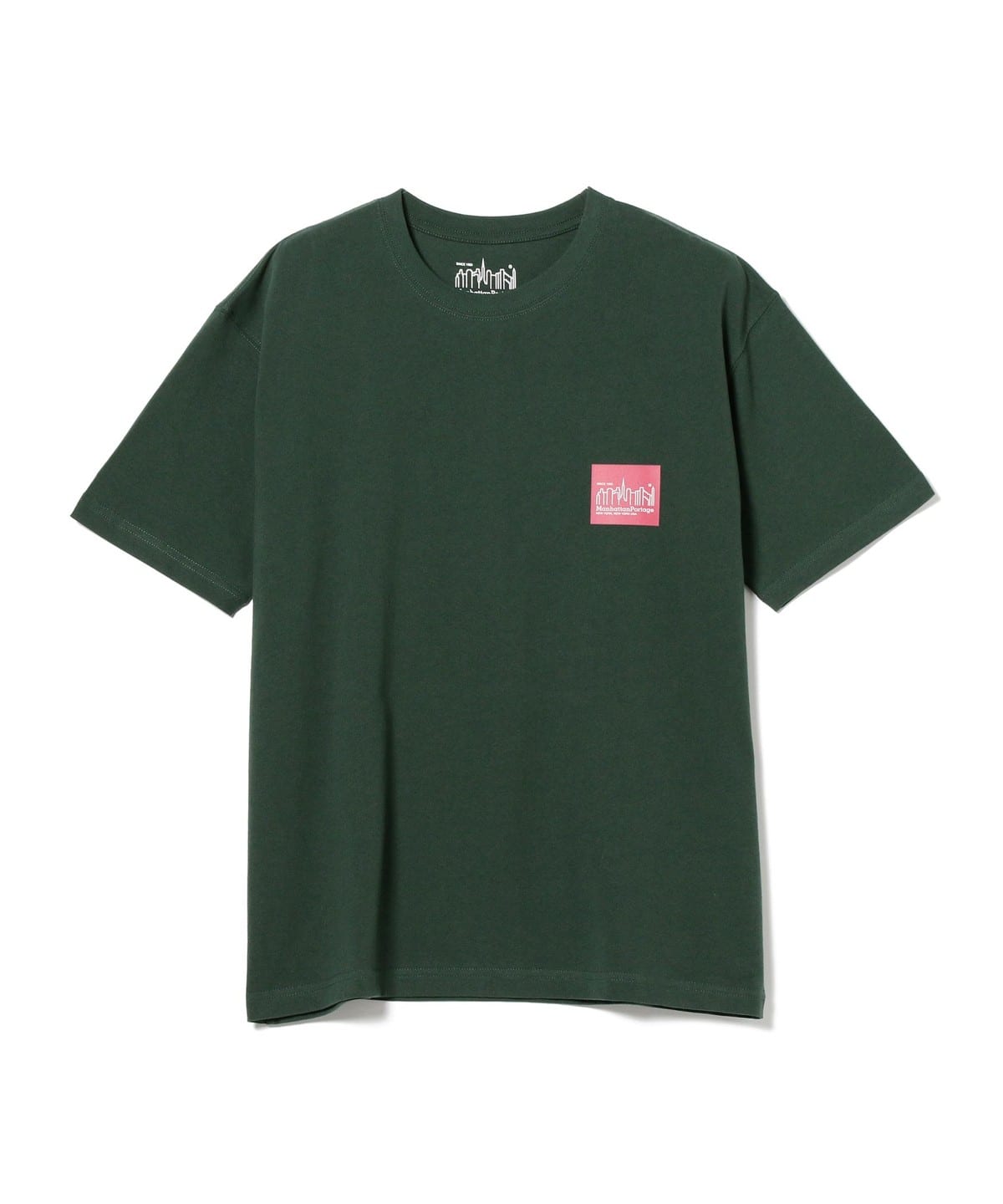 Manhattan Portage マンハッタンポーテージ / ボックスロゴ プリント Tシャツ Tシャツ・カットソー MEN DK GREEN S Manhattan Portage マンハッタンポーテージ / ボックスロゴ プリント Tシャツ Tシャツ・カットソー MEN DK GREEN S