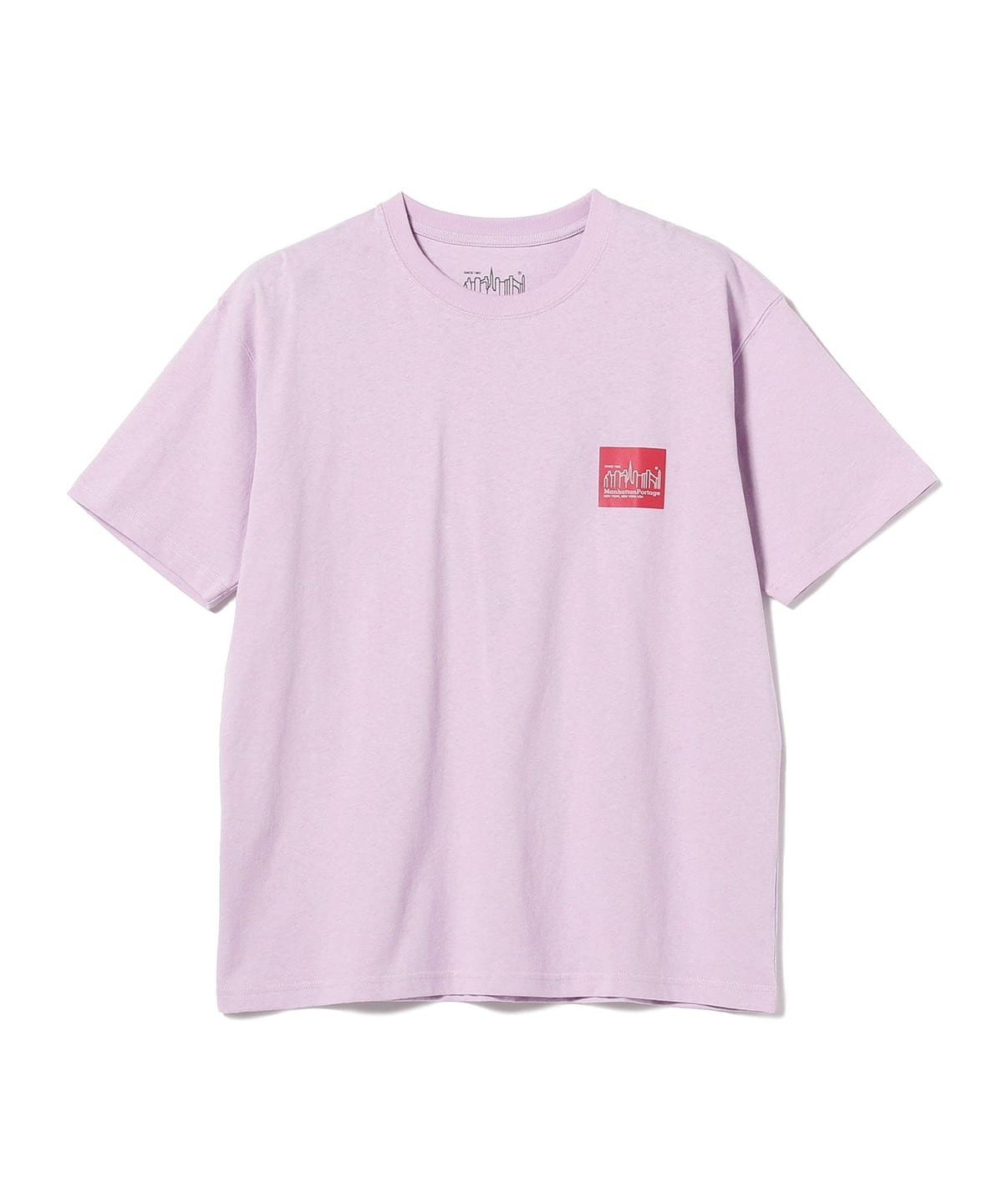 Manhattan Portage マンハッタンポーテージ / ボックスロゴ プリント Tシャツ Tシャツ・カットソー MEN LILAC S Manhattan Portage マンハッタンポーテージ / ボックスロゴ プリント Tシャツ Tシャツ・カットソー MEN LILAC S