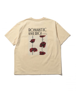 ▲Manhattan Portage × B:MING by BEAMS / 別注 バックローズプリント Tシャツ