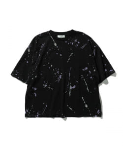▲B:MING by BEAMS / スプラッシュプリント クルーネックTシャツ(ビッグフィット)