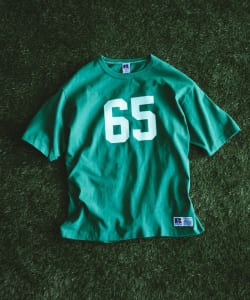 ▲RUSSELL ATHLETIC x B:MING by BEAMS / 別注 ナンバリング Tシャツ