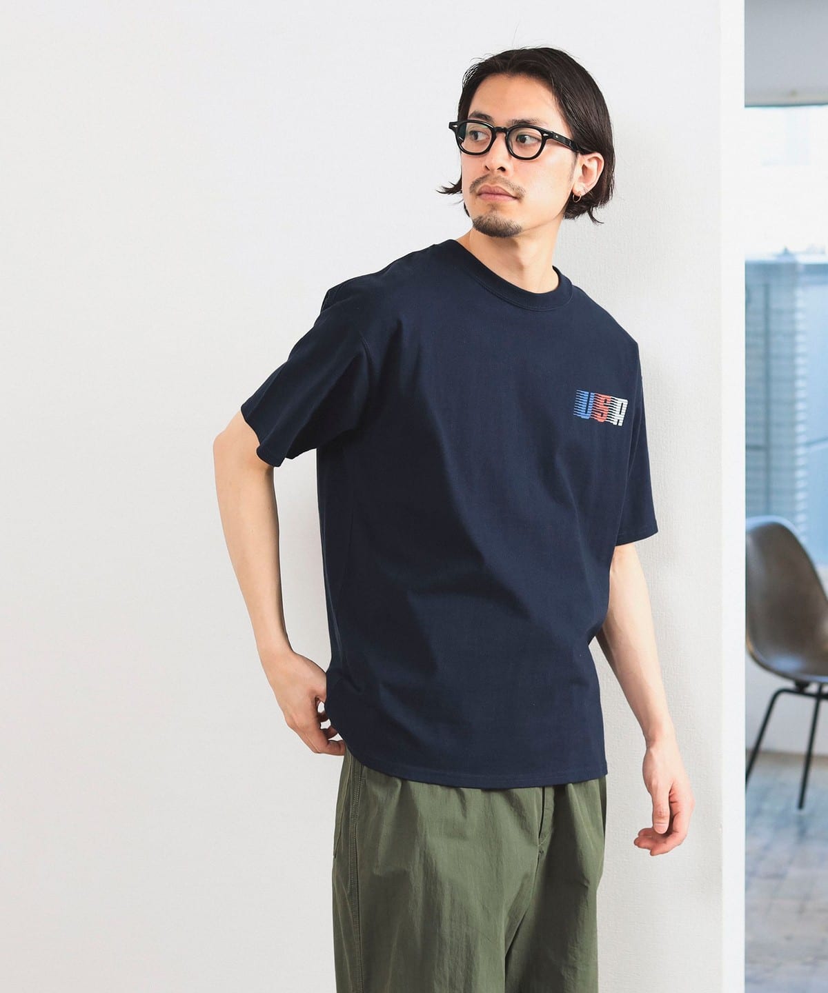 【別注】RUSSELL ATHLETIC ラッセルアスレチック / USA Crew Neck T-Shirt Tシャツ・カットソー MEN NAVY S 【別注】RUSSELL ATHLETIC ラッセルアスレチック / USA Crew Neck T-Shirt Tシャツ・カットソー MEN NAVY S