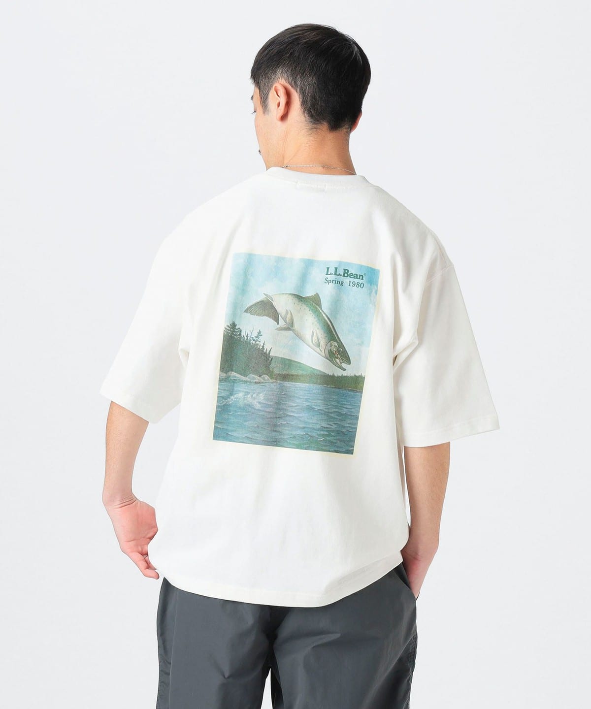 L. L.Bean エル・エル・ビーン / Bean's 1980 SS Catalogue Trout-T Tシャツ・カットソー MEN WHITE XL L. L.Bean エル・エル・ビーン / Bean's 1980 SS Catalogue Trout-T Tシャツ・カットソー MEN WHITE XL