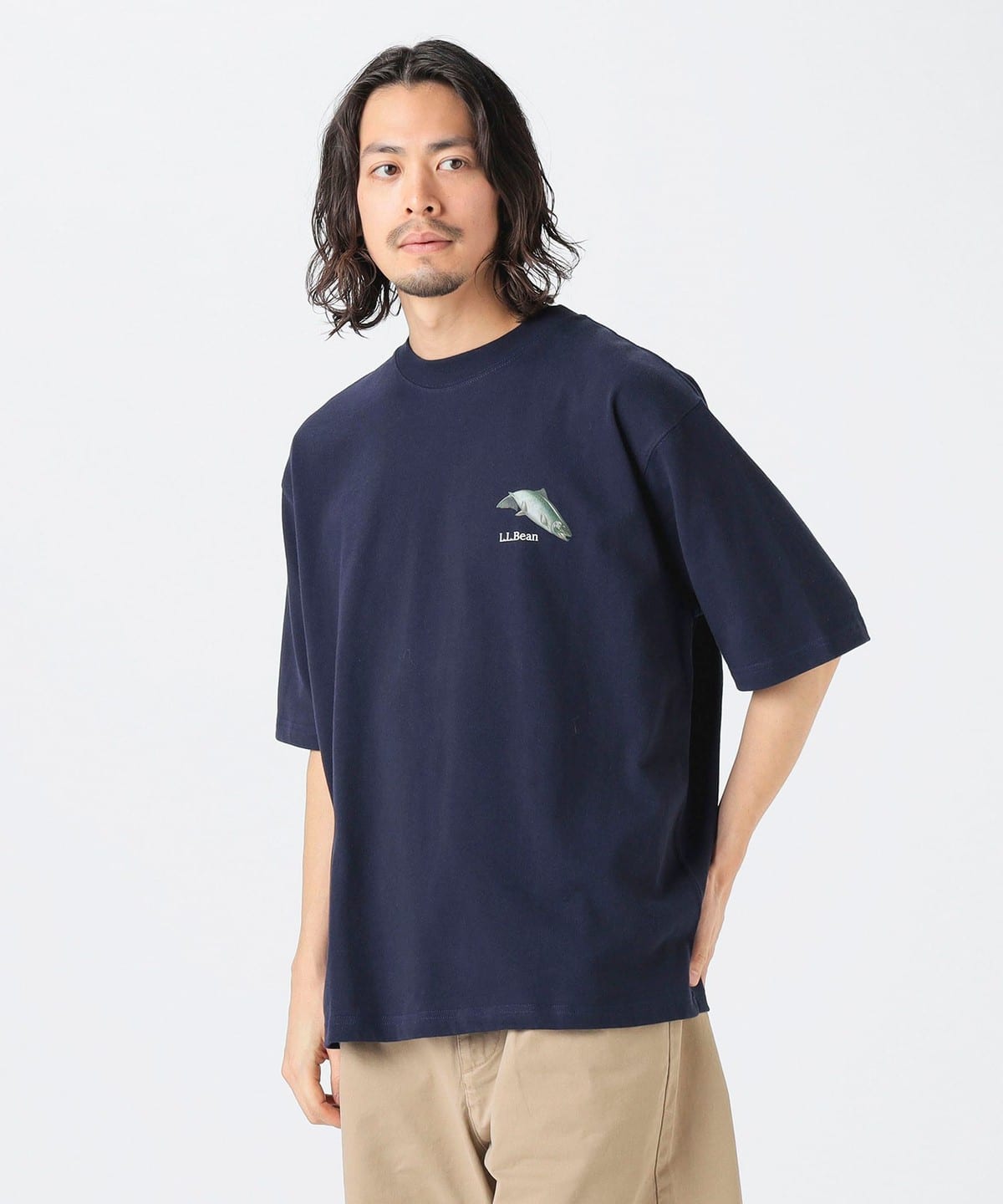 L. L.Bean エル・エル・ビーン / Bean's 1980 SS Catalogue Trout-T Tシャツ・カットソー MEN NAVY XL L. L.Bean エル・エル・ビーン / Bean's 1980 SS Catalogue Trout-T Tシャツ・カットソー MEN NAVY XL