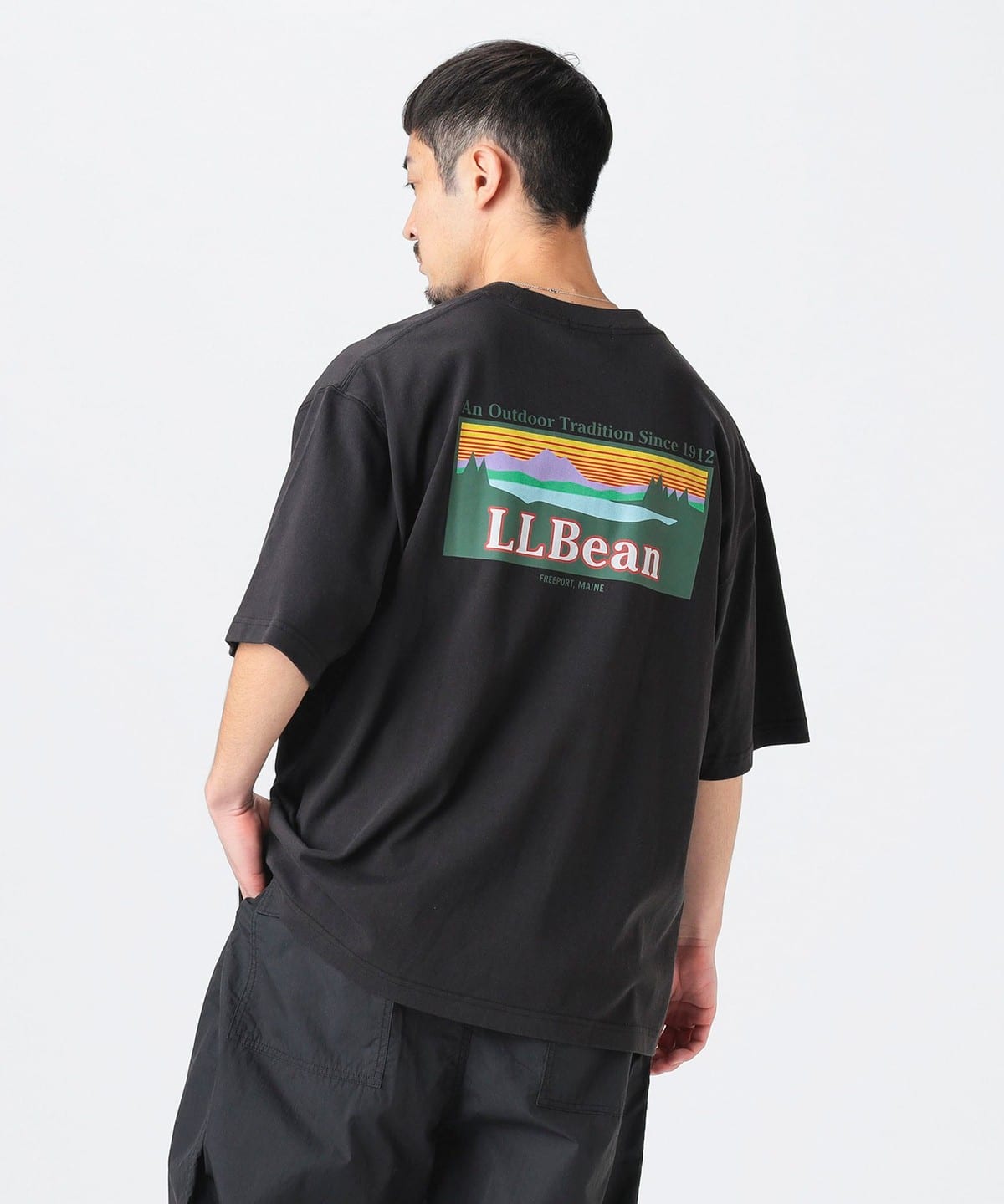 L. L.Bean エル・エル・ビーン / Short-Sleeve Back Katahdin Logo Tee Tシャツ・カットソー MEN BLACK S L. L.Bean エル・エル・ビーン / Short-Sleeve Back Katahdin Logo Tee Tシャツ・カットソー MEN BLACK S