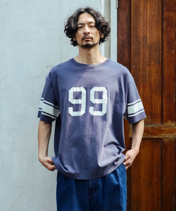 日本製 ウェアハウス×ビームス ボーイ フットボール Tシャツ 40