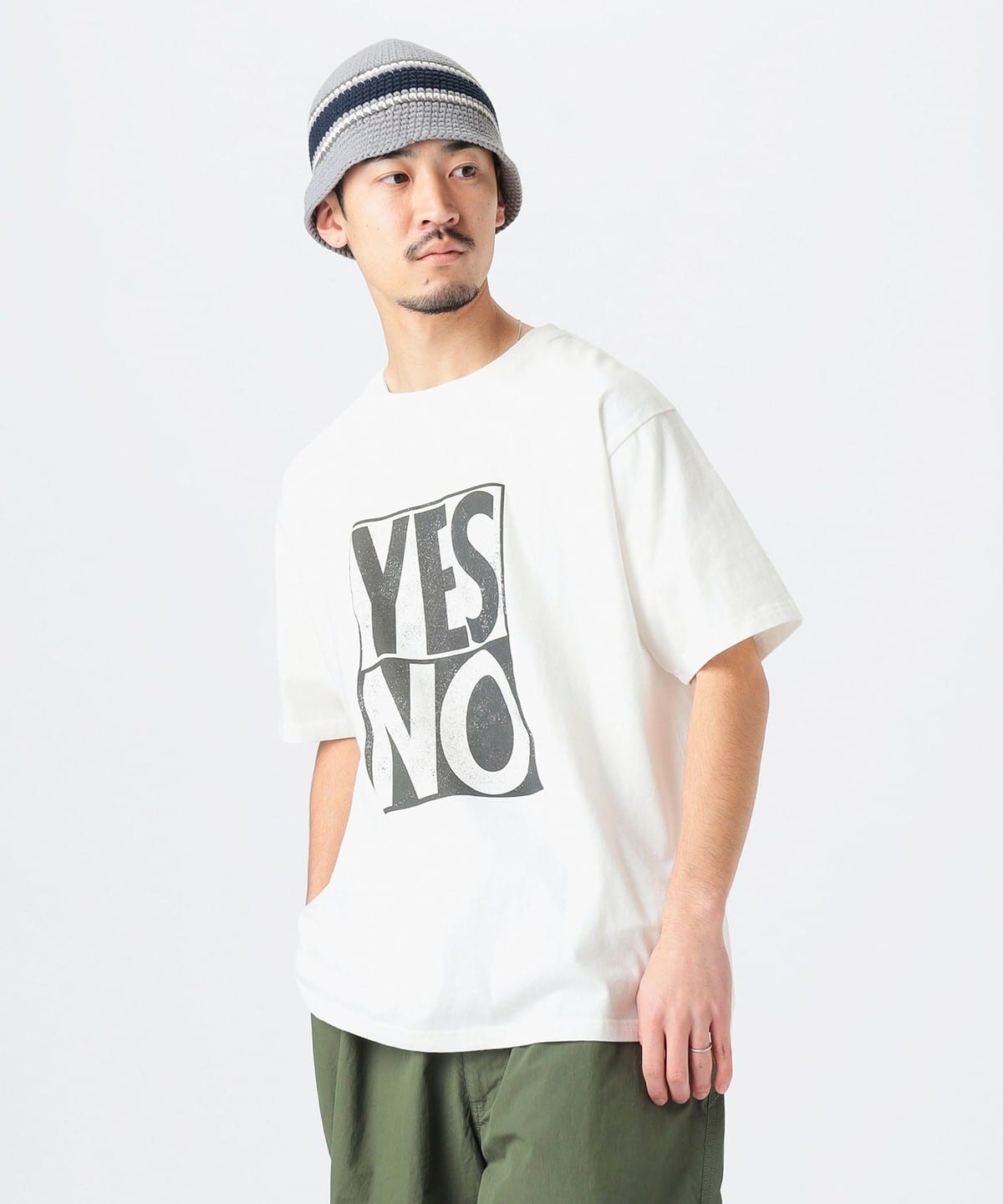 プリント クルーネック T シャツ Tシャツ・カットソー MEN OFF WHITE M プリント クルーネック T シャツ Tシャツ・カットソー MEN OFF WHITE M