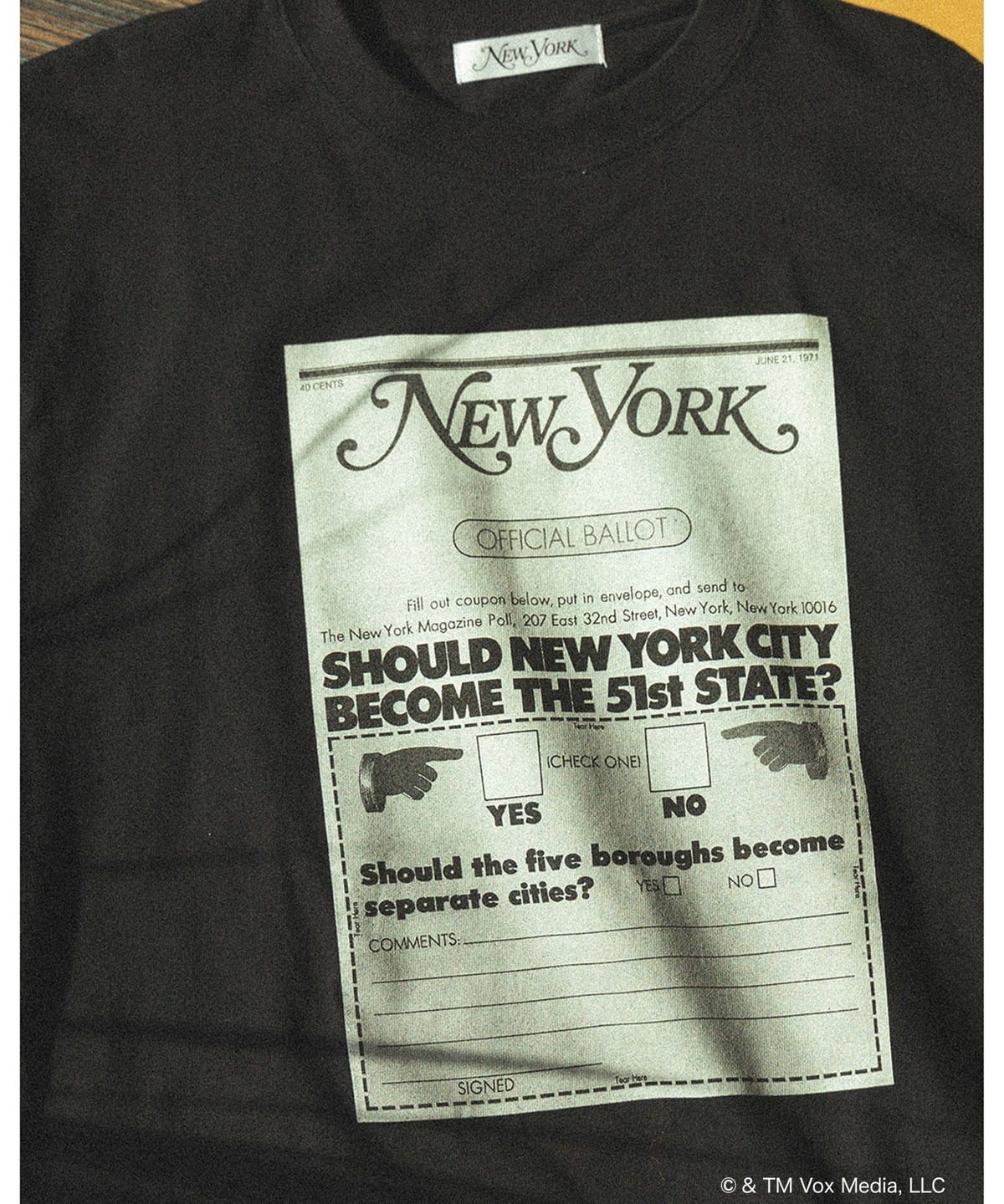 【別注】New York Magazine / プリント Tシャツ Tシャツ・カットソー MEN BLACK L 【別注】New York Magazine / プリント Tシャツ Tシャツ・カットソー MEN BLACK L