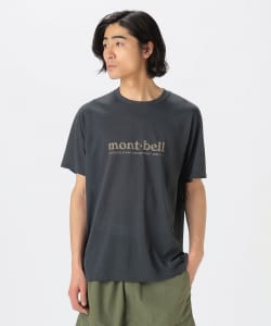 【別注】mont-bell /  速乾 通気性 UVカット ロゴ プリント Tシャツ