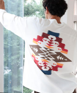 ▲PENDLETON x B:MING by BEAMS / 別注 プリント フットボール カットソー