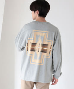 ▲PENDLETON x B:MING by BEAMS / 別注 プリント フットボール カットソー