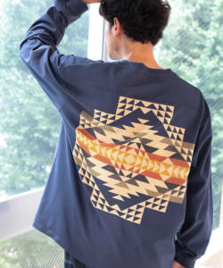 ▲PENDLETON x B:MING by BEAMS / 別注 プリント フットボール カットソー