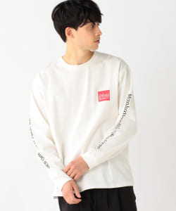 ▲Manhattan Portage / ロゴ プリント ロングスリーブ カットソー