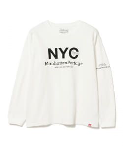 ▲Manhattan Portage / NYCプリント クルーネック カットソー
