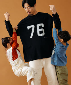 ▲GO TO HOLLYWOOD × B:MING by BEAMS / 別注 ナンバリング フットボール Tシャツ