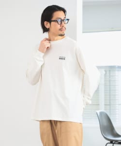 B:MING by BEAMS / 男裝 Week印花 圓領 長袖 T恤