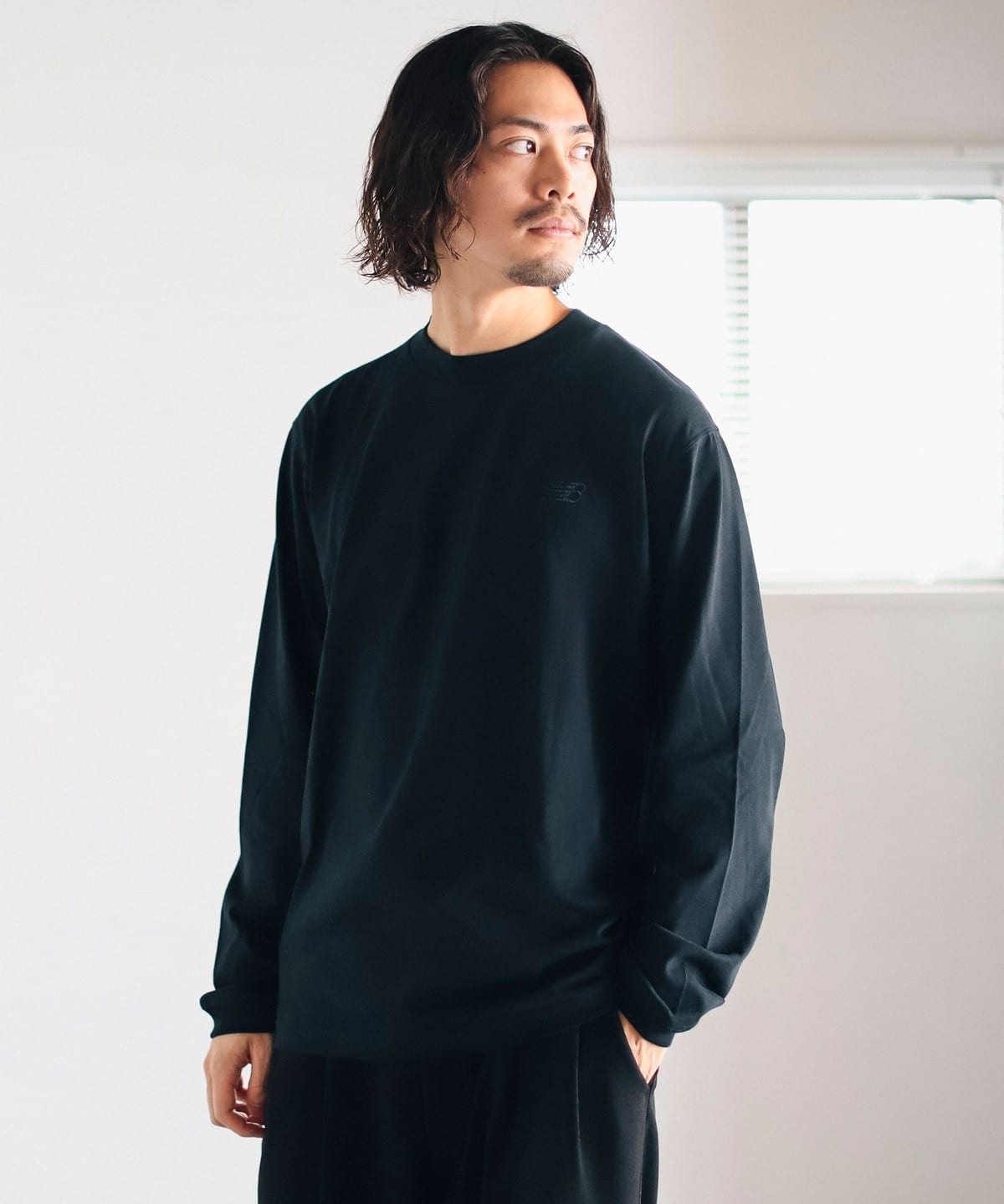 New Balance / Logo Long Sleeve Tee Tシャツ・カットソー MEN BLACK S(JPN) New Balance / Logo Long Sleeve Tee Tシャツ・カットソー MEN BLACK S(JPN)