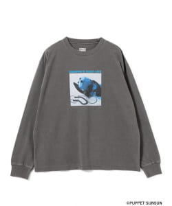 【受注生産商品】PUPPET SUNSUN × B:MING by BEAMS / フェード フォトプリント ロングスリーブ Tシャツ【music】（S～XL）