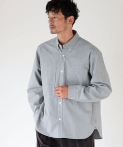 ▲B:MING by BEAMS / シャンブレー ボタンダウン シャツ